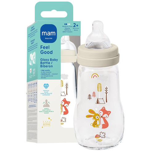 Mam 9oz premium glass - glass, baby